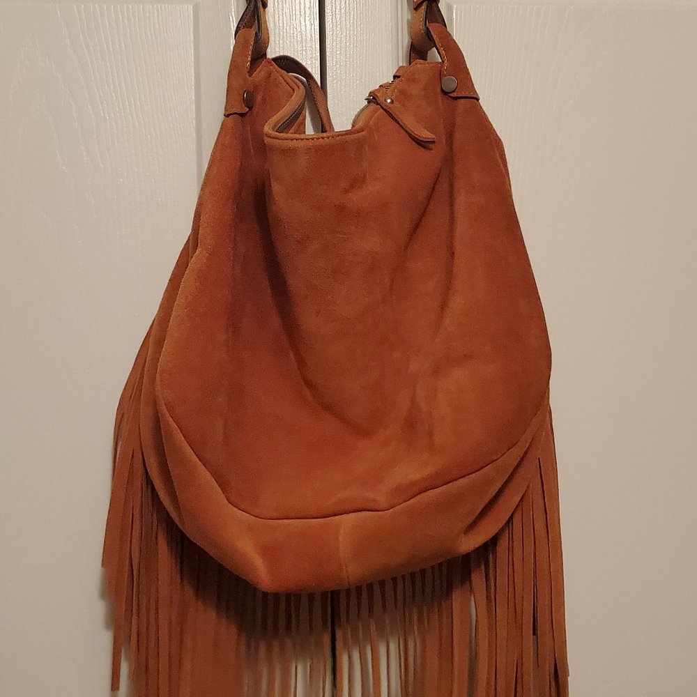 Real Leather Purse With Tassels